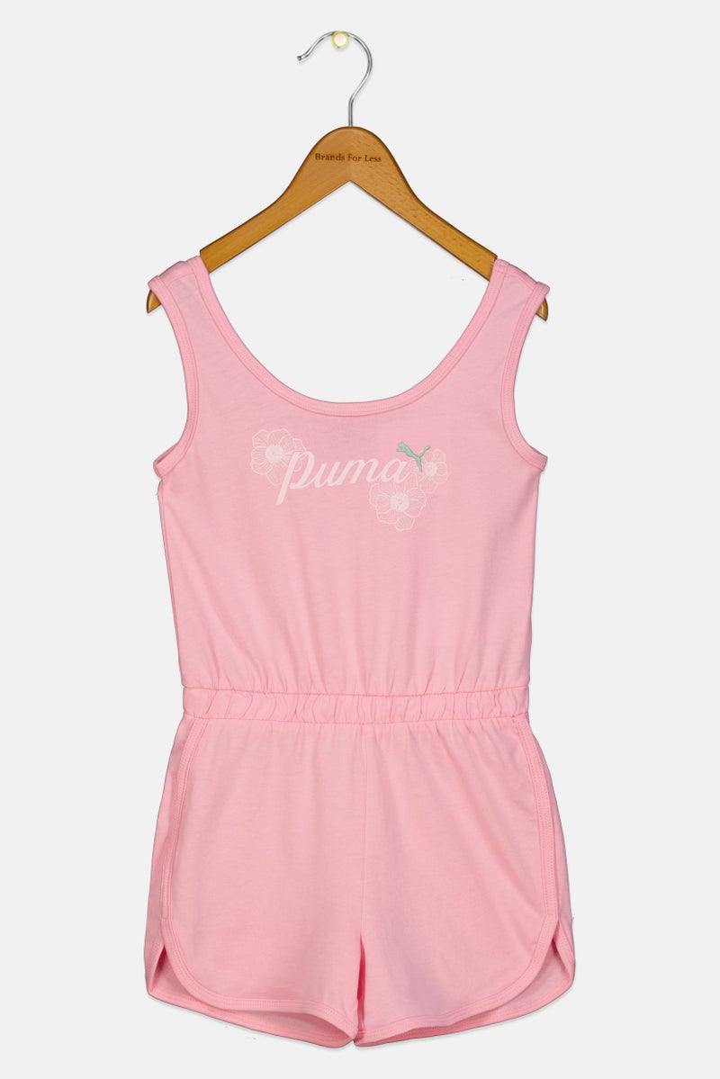 PUMA Kids Girl Sportswear Fit Sleeveless Outdoor Rompers, Pink - Image 2