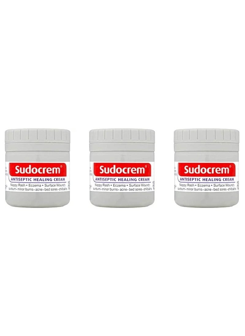Sudocrem Antiseptic Healing Cream Pack of 3 (125g) – Rapid Relief for Rashes, Cuts & Minor Wounds – Skin Protection & First Aid Cream  - Image 1