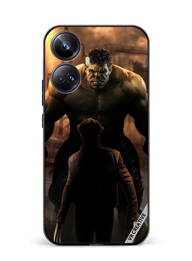 VR CREATIVE Protective Case Cover For Realme 10 Pro Plus Hulk Vs Xman Design Multicolour - Image 1