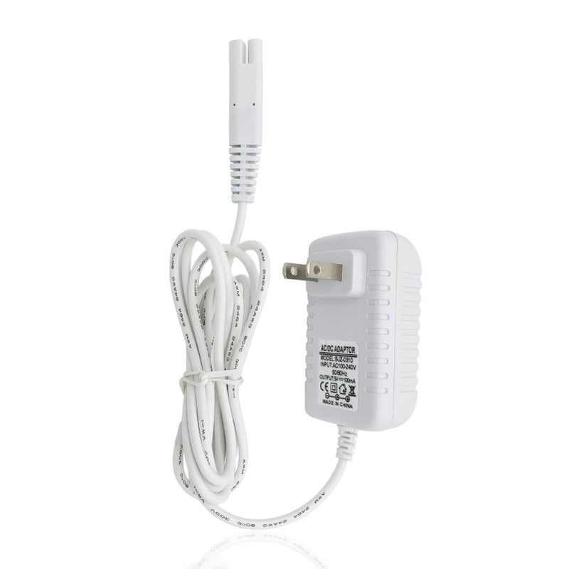 PDEEY شاحن بجهد 3 فولت بديل لجهاز تنظيف الأسنان بالماء ووتربك WP360 WP462 WP450، محول حائط بسلك بطول 5 أقدام - Image 1