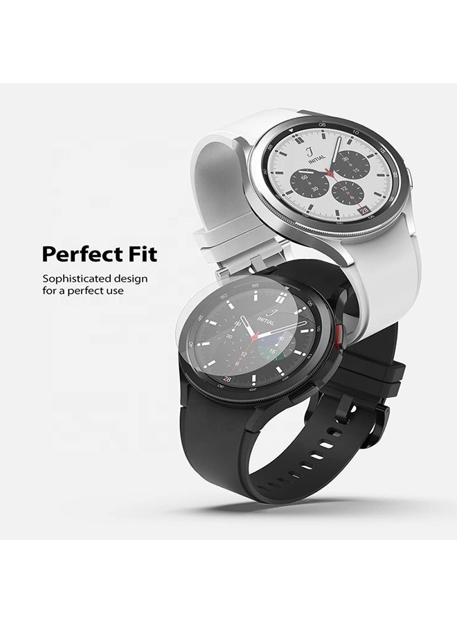 NIBEMINENT Tempered Glass Screen Protector For Samsung Galaxy Watch 4 Classic 42mm Clear - Image 3