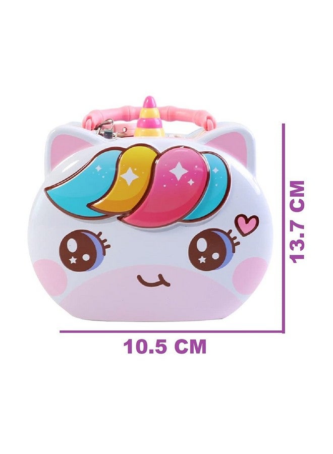 فنبلاست حصالة نقود من فن بلاست - صندوق نقود على شكل وحيد القرن للأطفال، حصالة نقود للأطفال، صندوق نقود للأطفال، هدية عيد ميلاد (لون عشوائي - وحدة واحدة) - Image 3