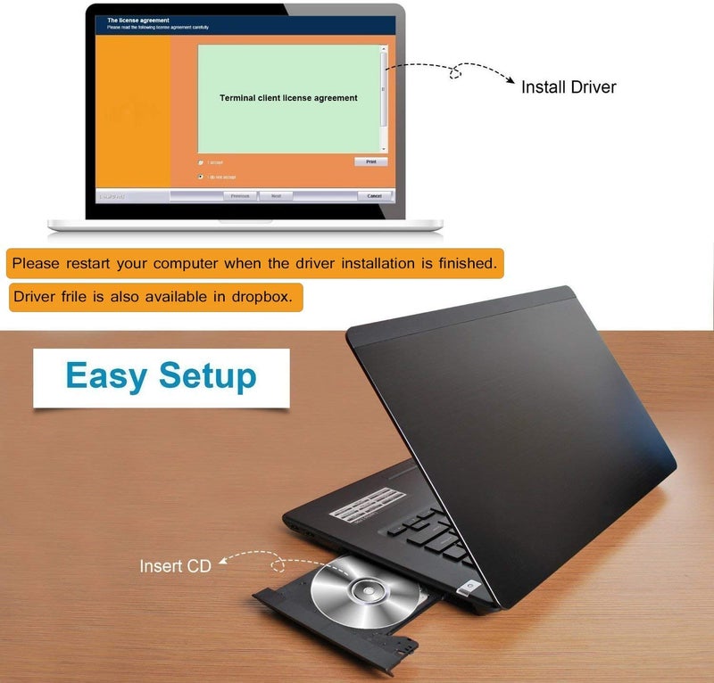 AUSHA® USB WiFi Bluetooth Adapter - Wi-Fi Receiver & Wireless Bluetooth 2-in-1 Dongle, Support Windows XP/ 7/8/10, Mac OS for PC Desktop Laptop - Image 5