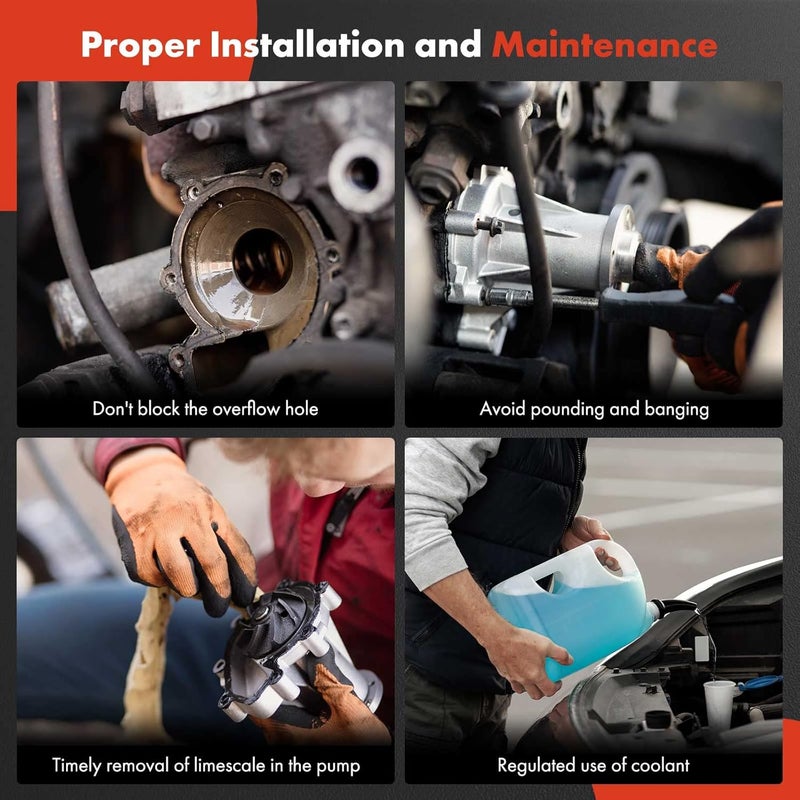 A-Premium Engine Water Pump with Gasket for Jeep and Eagle Models - Image 5