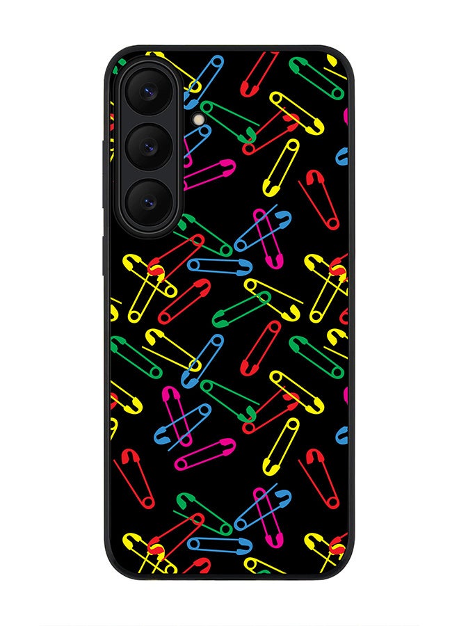 Stylizedd For Samsung Galaxy S25 FE Case,Slim fit Camera Protection, Shockproof Thin Phone cover  - Safety Pins