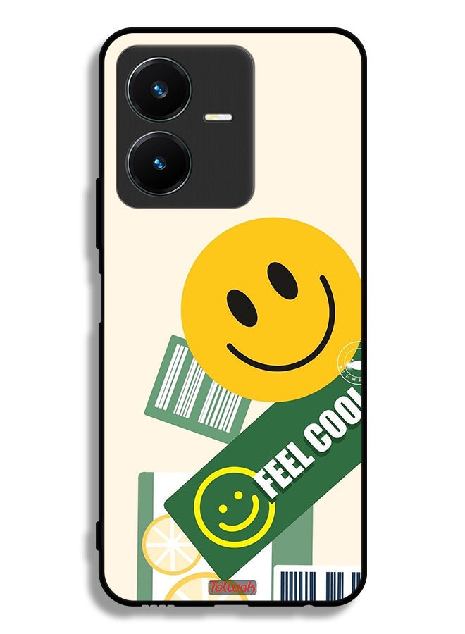 Vivo Y22s Protective Case Cover Feel Cool Sticker
