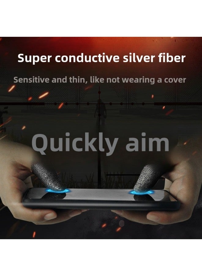 FS02 Rice Ink Superconducting Silver Cloth Sweat-proof Non-slip Chicken Artifact Game E-sports Occupation-Product Color:Memo Silver Fiber  - Image 1
