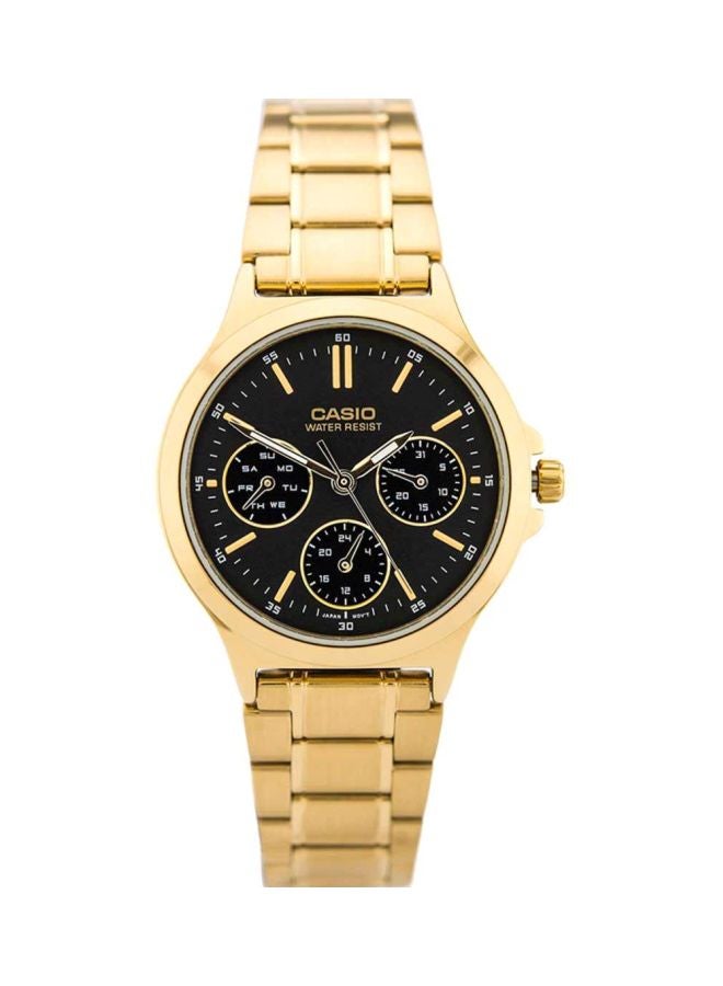 CASIO Men Stainless Steel Analog Watch MTP-V300G-1A - 47 mm - Gold - Image 1