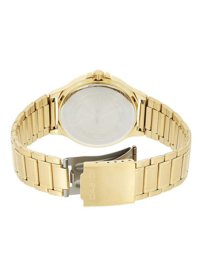 CASIO Men Stainless Steel Analog Watch MTP-V300G-1A - 47 mm - Gold - Image 2