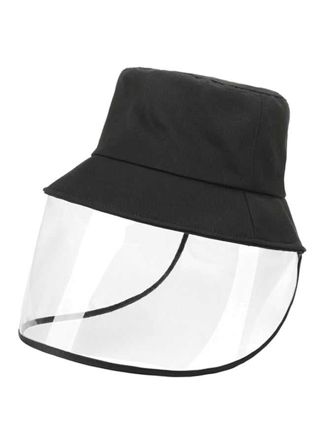 NIBEMINENT Anti Spitting Protective Hat Face Shield Clear/Black 25 x 24 1.5centimeter - Image 1