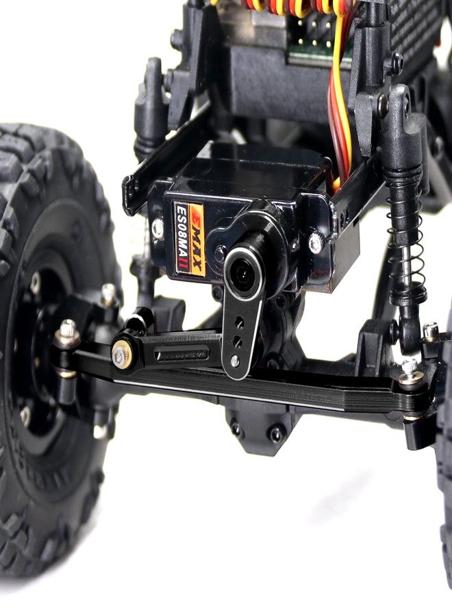 OGUNKE OGRC 12g Servo EMAX Servo RC Steering Servo with Servo Arm Steering Link and Brass Servo Mount for Axial SCX24 AX24 RC Car Upgrade Parts（Black） - Image 2