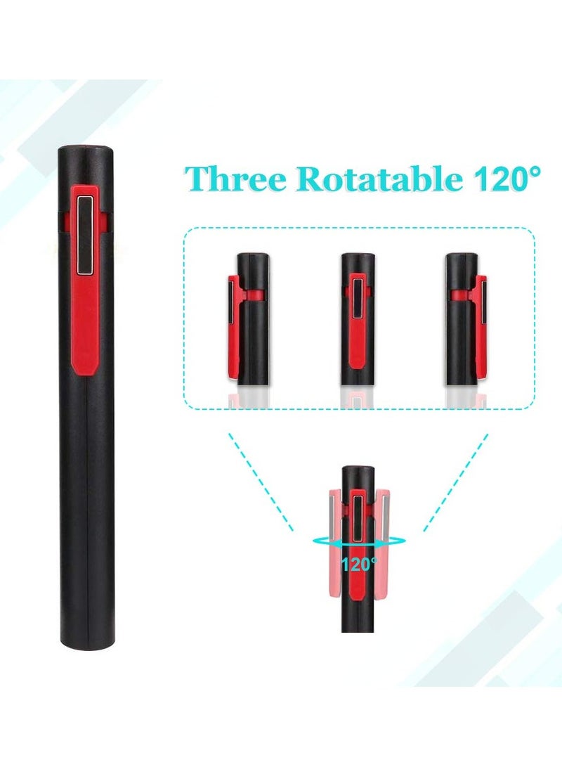 Rechargeable LED Work Light, Magnetic Inspection Lamp COB Flashlight Set Emergency Lighting Solution Workshop Illumination Tools Compact Task Lights for Household Workshop Emergency Use (2 Pack) - Image 5