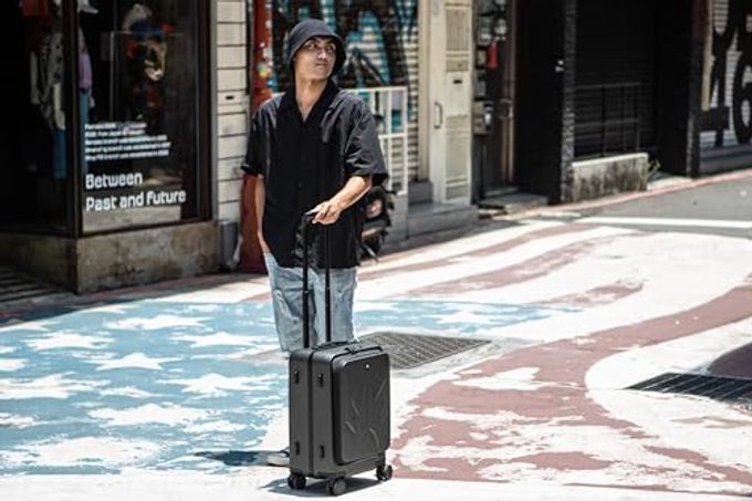 Acer Predator Street-Style Carry-On 20-Inch Carry-On Luggage Laptop Bag | Silent Dual-Row Wheels | Front-Opening Design | Laptop And Tablet Compartment | Tsa Approved Lock | Matte Gray - Image 3