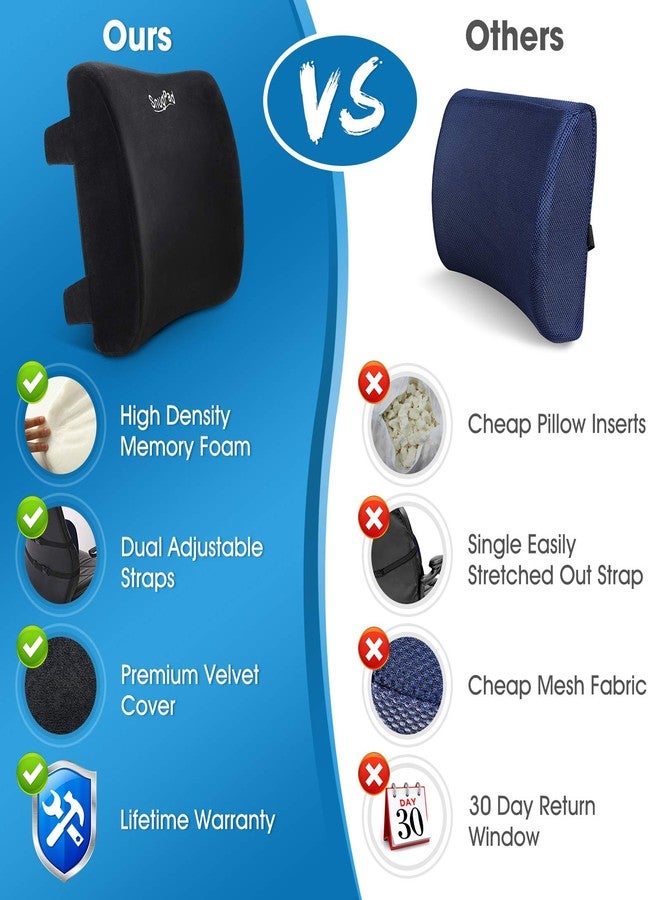 SnugPad 10210 Lumbar Pillow, Black - Image 4