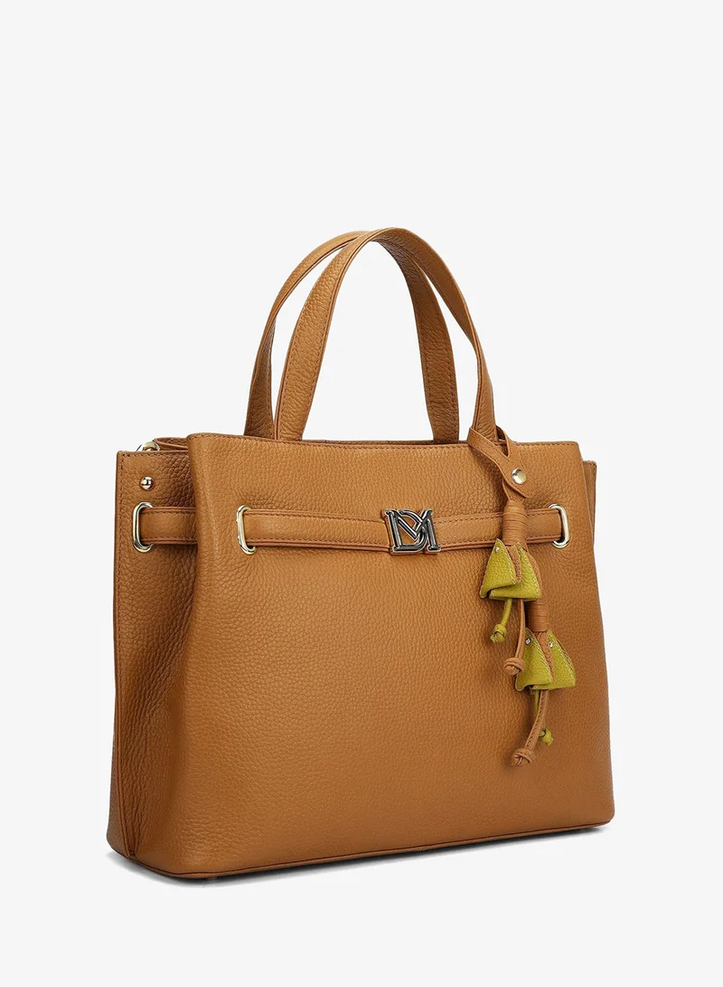 Da Milano Caramel Willow Top Handle Bag (M) for Women | Best Price UAE