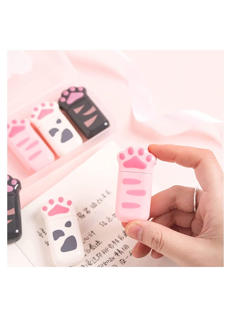 Y&D - Correction Tape  6 Pack Milk Cat Claw Cartoon Cute Girl Net Red Mini for Kids Students Writing Office School Supplies - Image 1