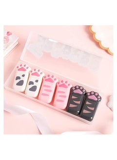 Correction Tape  6 Pack Milk Cat Claw Cartoon Cute Girl Net Red Mini for Kids Students Writing Office School Supplies