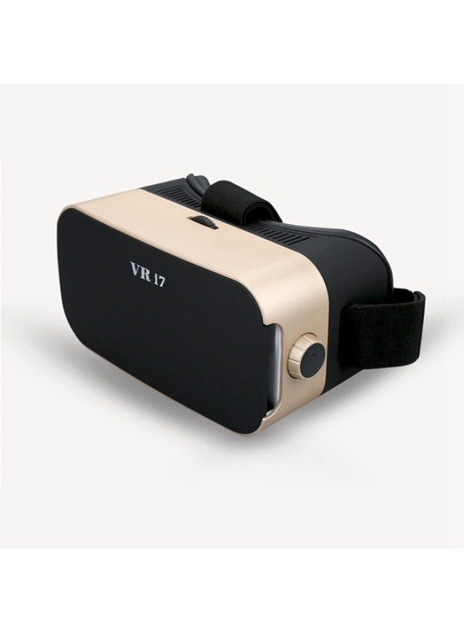 Vr I7 Mobile Phone 3d Glasses Vr Glasses VR Virtual Reality Glasses I352346-Color:Black + Gold - Image 2
