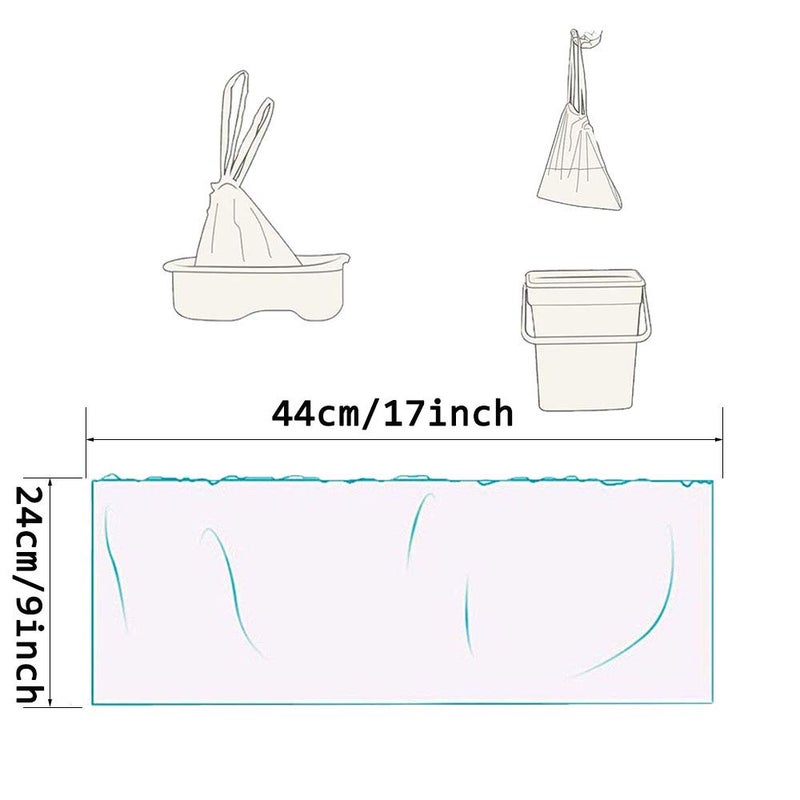 Anyumocz 100 Pack Potty Chair Liners Disposable,Drawstring Training Toilet Seat Liner Bags Cleaning Bag for Kids Toddlers Outdoors Travel - Image 2