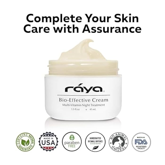 Raya SPA Bio-Effective Night Cream | Deep Recovery Anti-Aging Facial Moisturizer | Firming & Wrinkle Repair | Overnight Face Care for Tone Reviving & Beauty Sleep | Non-Oily Renewing Cream - Image 4