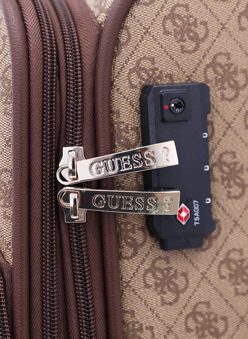 Guess Softside Double Spinner Luggage Set - 3 Piece Expandable Suitcases - Image 5