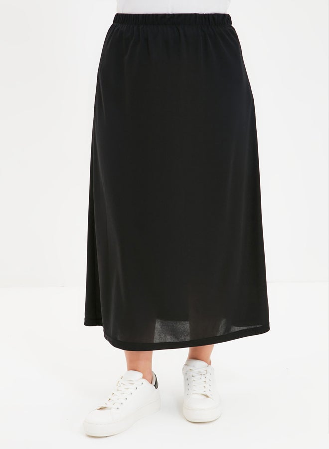 trendyol Black Knitted Undershirt Lining Skirt - Image 1