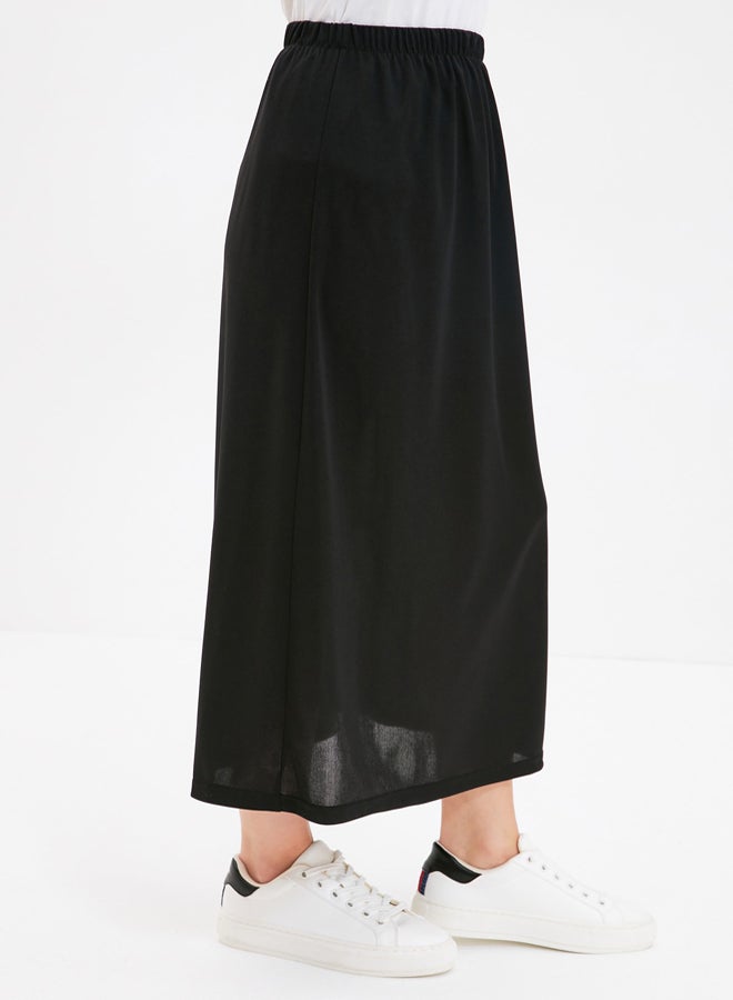 trendyol Black Knitted Undershirt Lining Skirt - Image 3