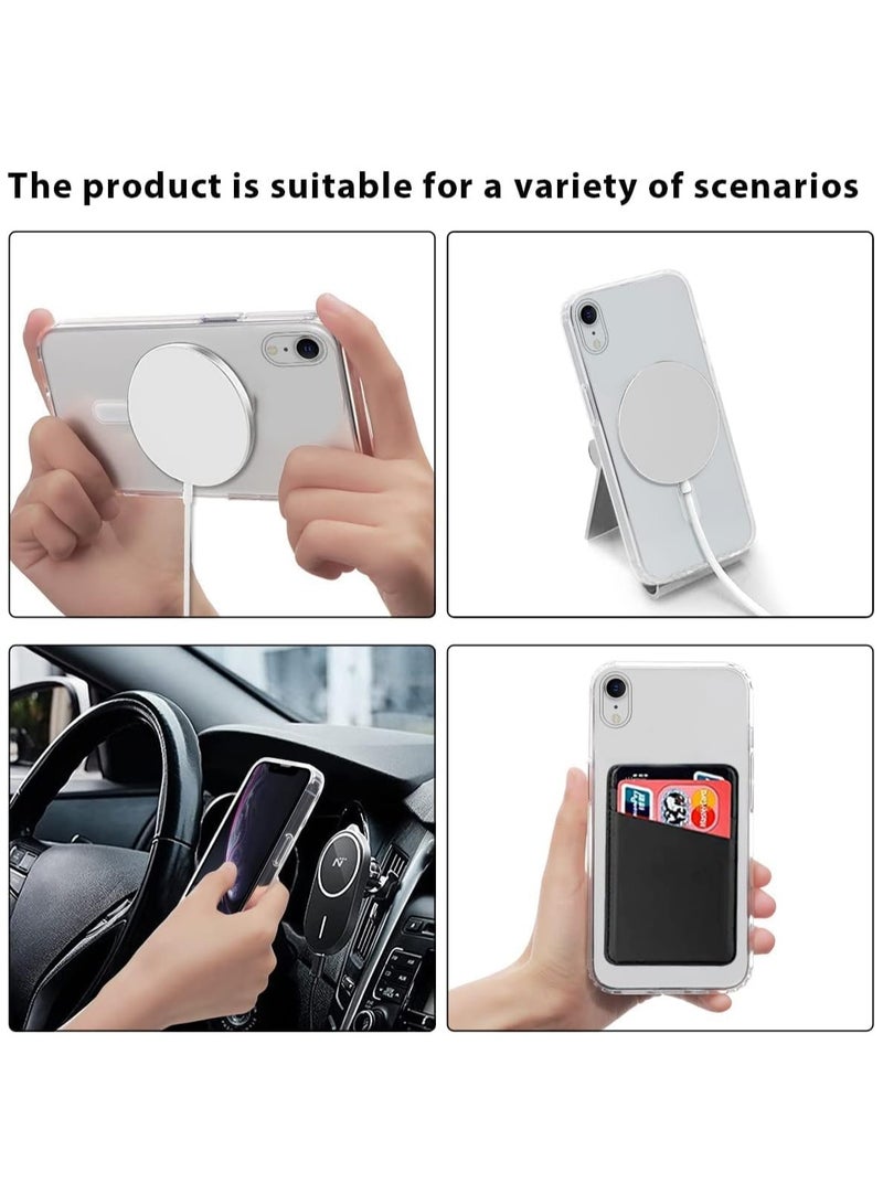 دينكس جراب مغناطيسي شفاف لهاتف iPhone Xr مع شحن لاسلكي آمن، غطاء ممتص للصدمات من السيليكون الناعم TPU، جراب واقٍ رفيع ورفيع من الخلف مقاوم للصدمات ومضاد للصفراء. - Image 3