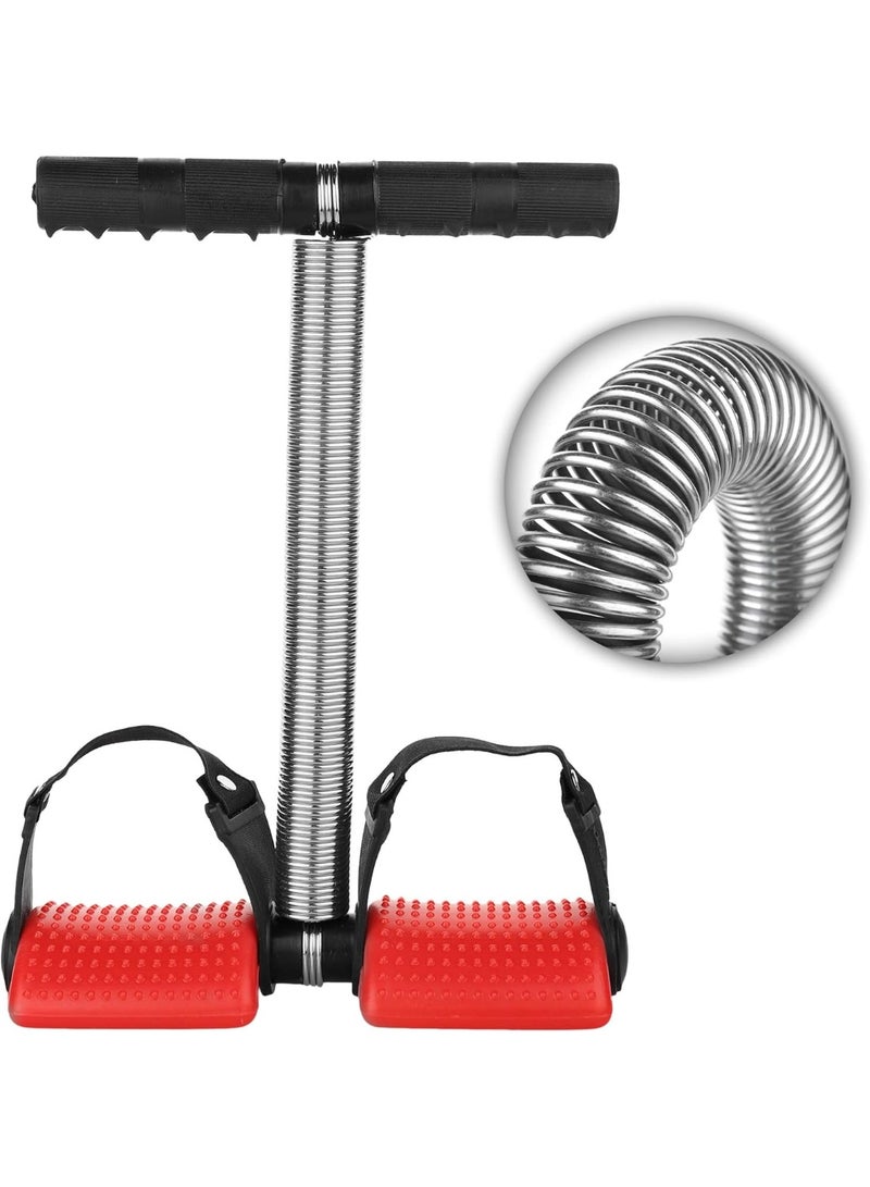 أداة تمارين مثالية للياقة البدنية، مزود بنابض ، مزود بدواسة قدم لشد عضلات البطن والساقين، ومشذب للبطن، ومعدات لبناء الأجسام، وصالة رياضية منزلية، وتدريب على تمارين الذراع والخصر والتخسيس - Image 1