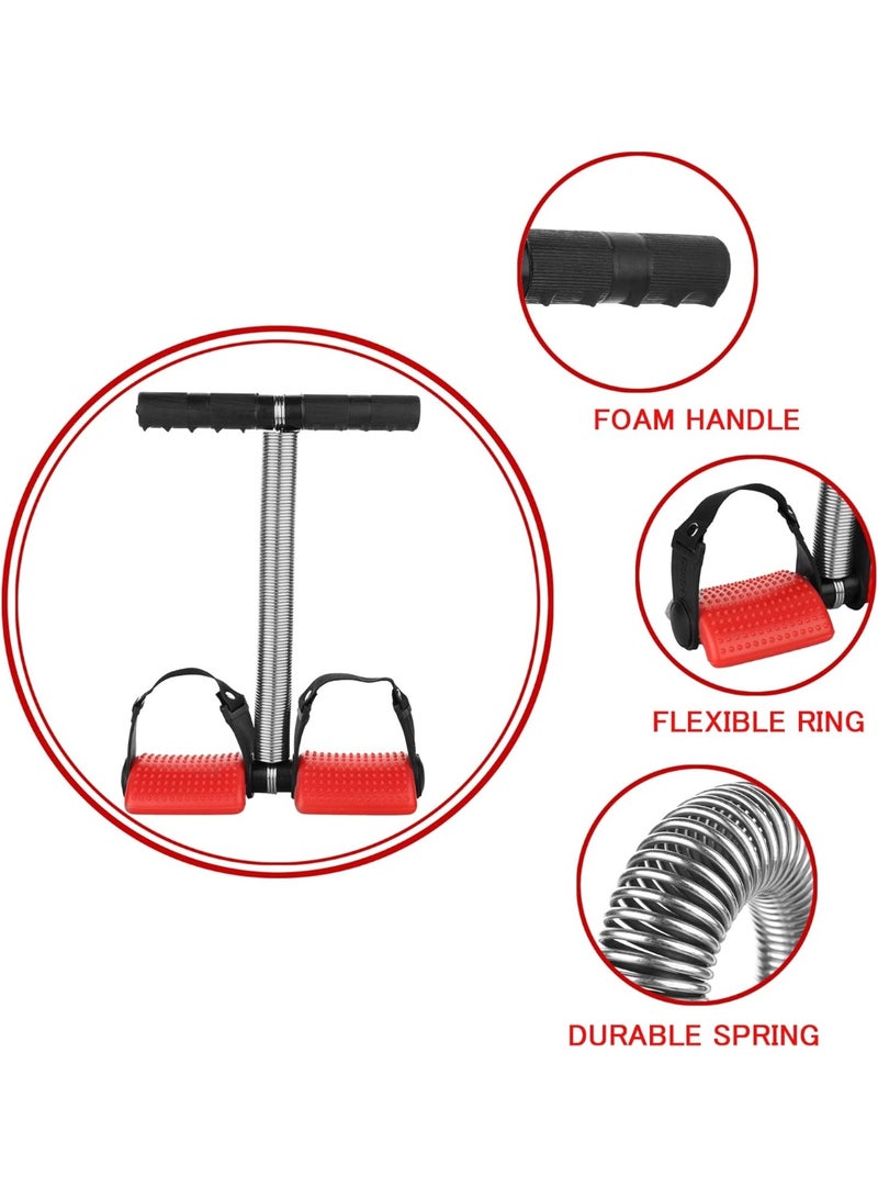 أداة تمارين مثالية للياقة البدنية، مزود بنابض ، مزود بدواسة قدم لشد عضلات البطن والساقين، ومشذب للبطن، ومعدات لبناء الأجسام، وصالة رياضية منزلية، وتدريب على تمارين الذراع والخصر والتخسيس - Image 5