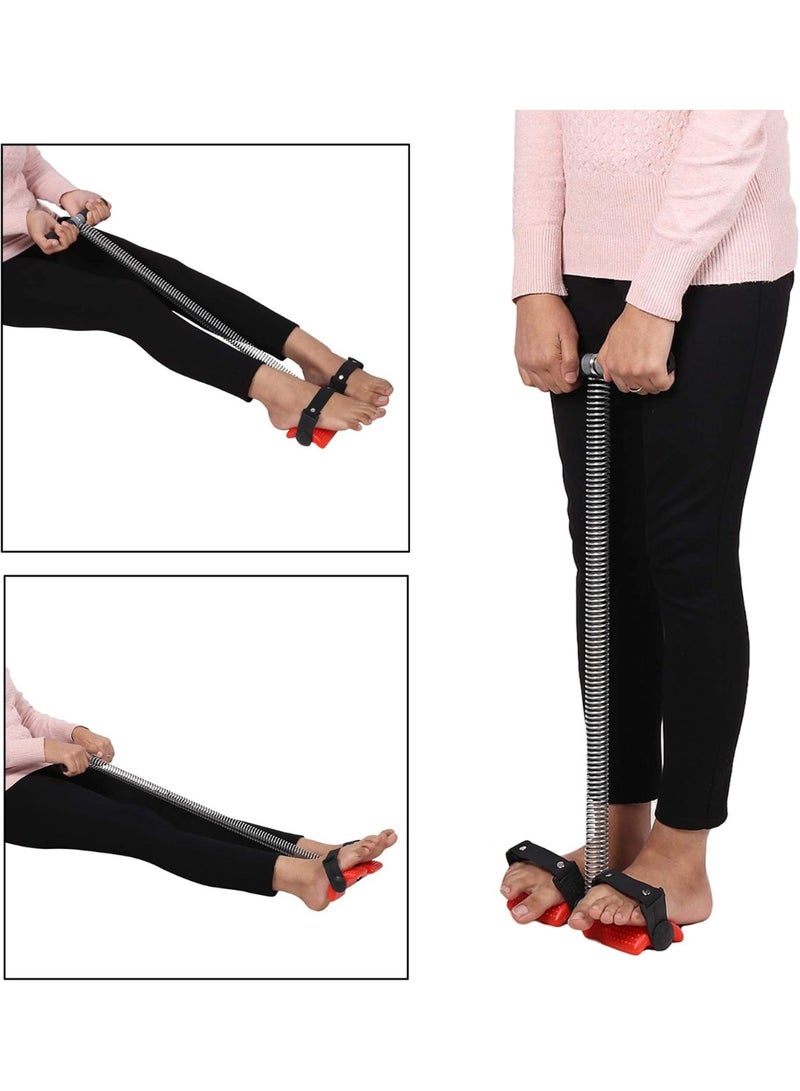 أداة تمارين مثالية للياقة البدنية، مزود بنابض ، مزود بدواسة قدم لشد عضلات البطن والساقين، ومشذب للبطن، ومعدات لبناء الأجسام، وصالة رياضية منزلية، وتدريب على تمارين الذراع والخصر والتخسيس - Image 3