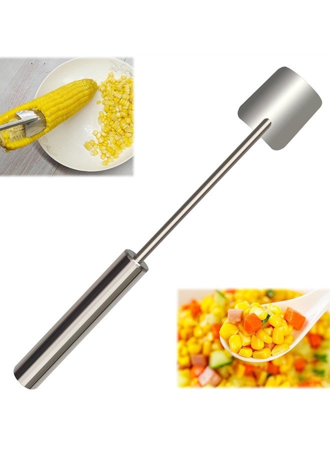 Alephio Corn Peele for Corn on The Cob Remover,  NEW Long Handle Stainless SteelCorn Cob Stripper Tool for Home Kitchens Indoor Dining Enthusiasts Kitchen Gadget - Image 1