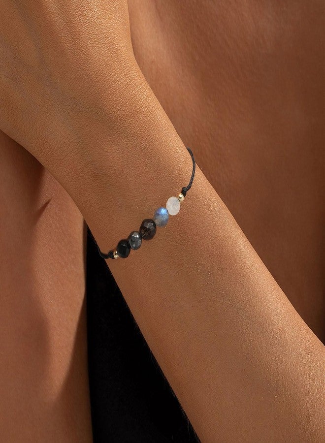 AULSIEY Empath Protection Bracelet for Women, Natural Healing Crystal Beaded Bracelet,Anxiety Good Luck Bracelet,Spiritual Emotional Gifts Hope Bracelets for Women - Image 5