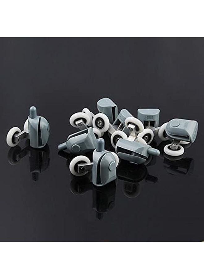 Zinc Alloy Shower Door Roller Wheel Pulley Bearing 19mm 2pcs Upper 2pcs Lower - Image 4