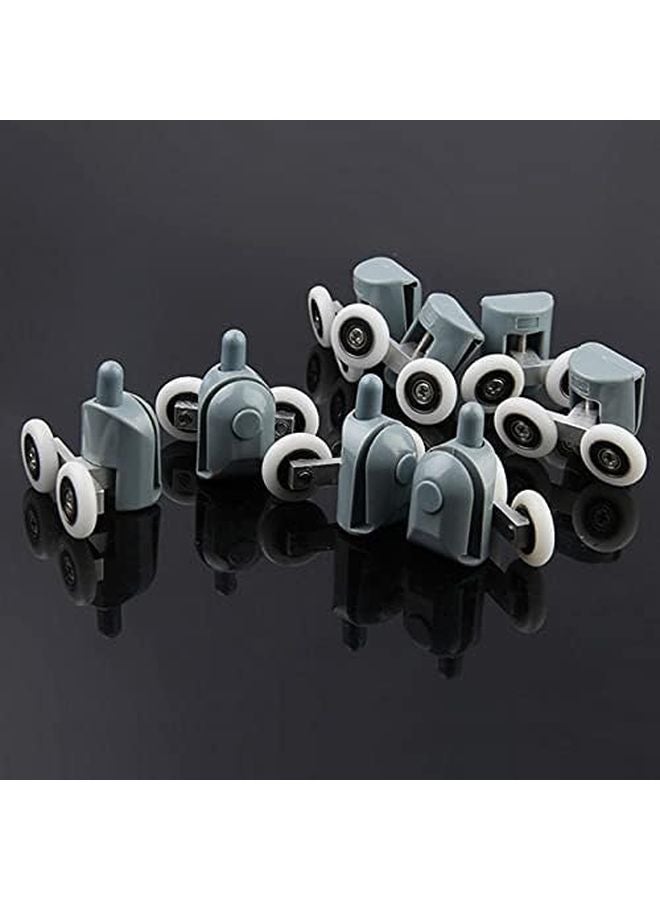 Zinc Alloy Shower Door Roller Wheel Pulley Bearing 19mm 2pcs Upper 2pcs Lower - Image 5