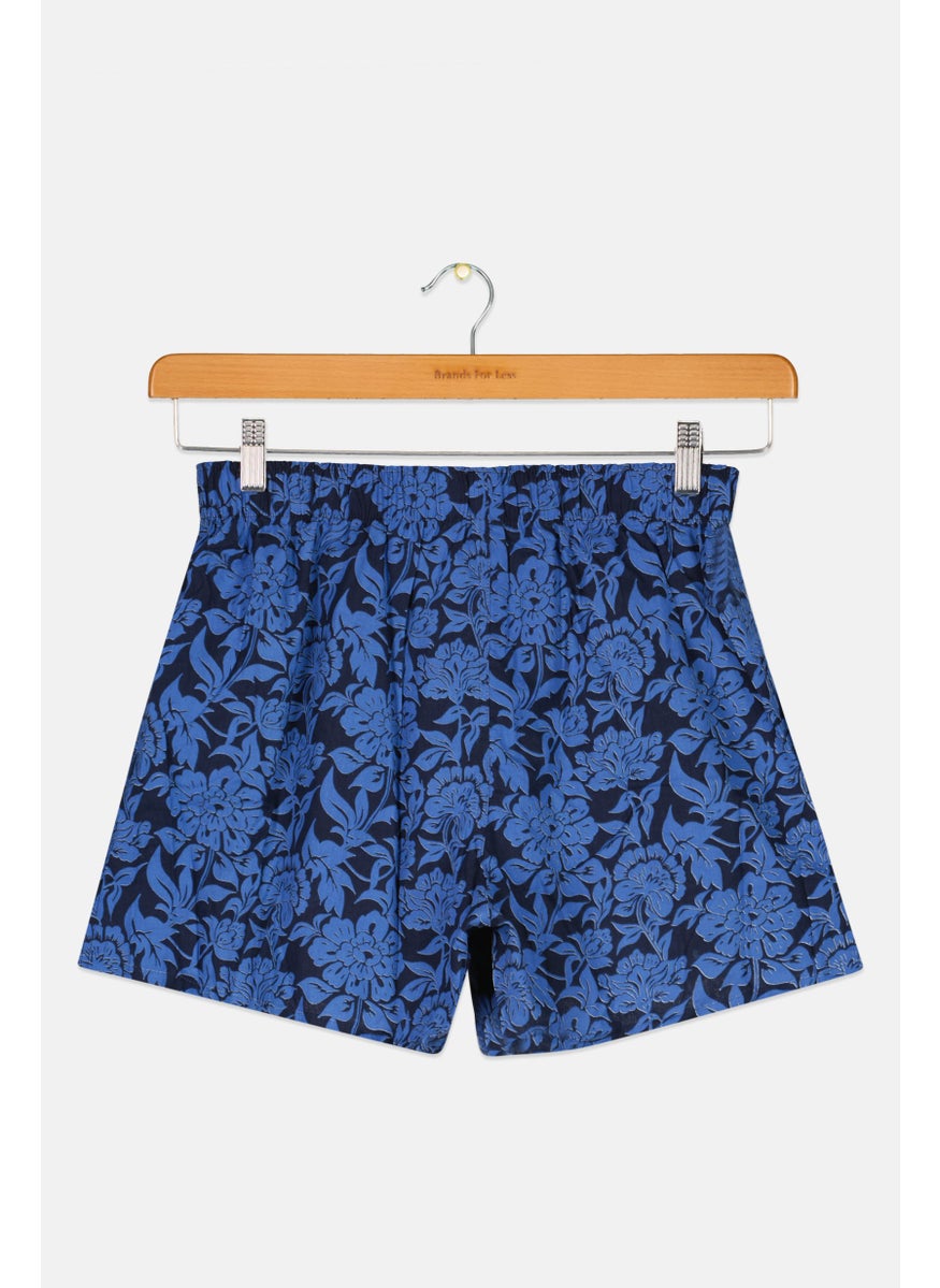 GAP - Men Floral Print Boxer, Blue - Image 1