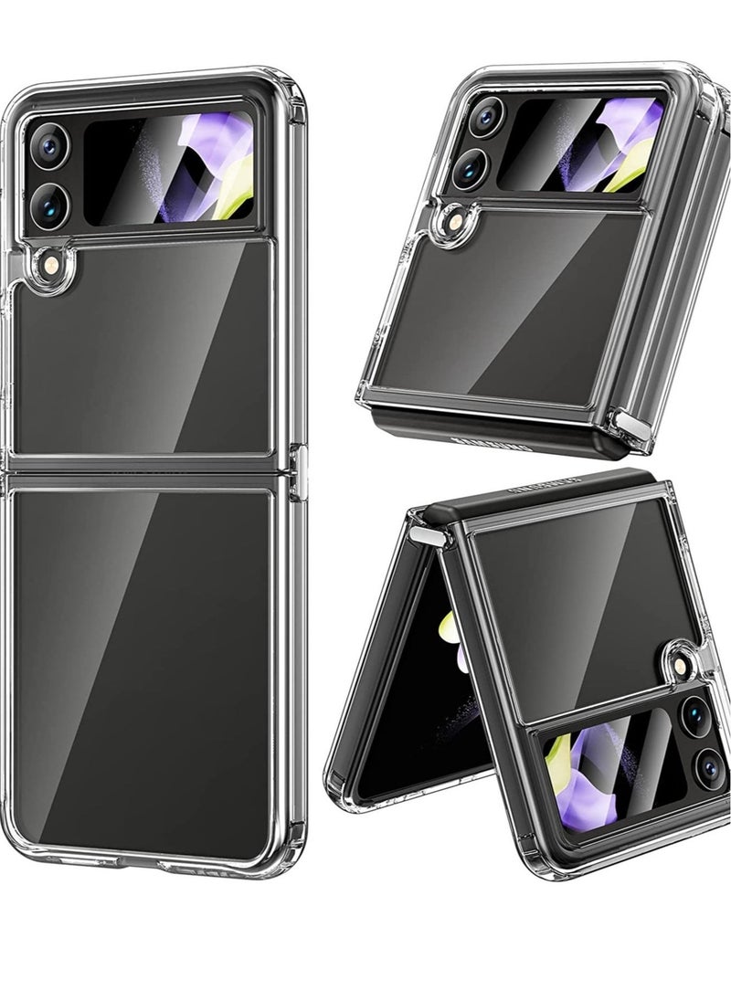 ELTRAZONE for Samsung Galaxy Z Flip 4 Case, Galaxy Z Flip 4 Clear Case [Anti-Yellow] Slim Thin Premium TPU Crystal Shockproof Protective Cover Case for Samsung Galaxy Z Flip 4 5G 2022 - Full Clear - Image 1