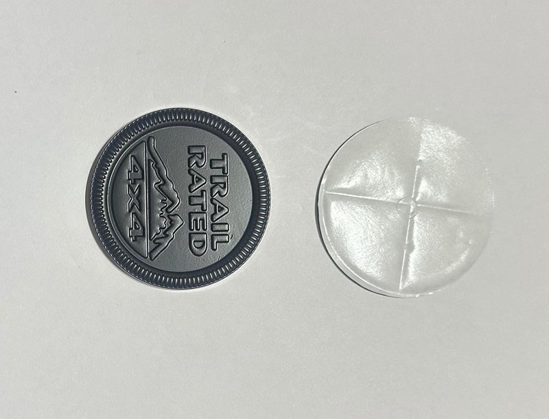 AUTO MT Black Trail Rated Badge Trail Rated 4x4 Logo 6 x 6 cm Car Bike Metal Trail Rated Badge Trail Rated 4x4 Logo Car Emblem 3D Badge Auto Racing Sport Sticker Decal - Image 3