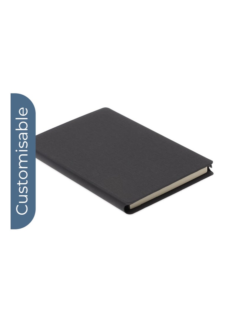 SANTHOME Personalised Sustainable Gift Set with Refillable Notebook, Pen & USB Keychain - Black - Image 4