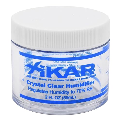 XIKAR Crystal Gel Humidifier Jar for Cigar Humidors, 2oz - Reusable Crystals for Premium Cigar Humidification - Regulates 70% Relative Humidity and Lasts up to 90 Days, Ideal for 75 Cigars - Image 1