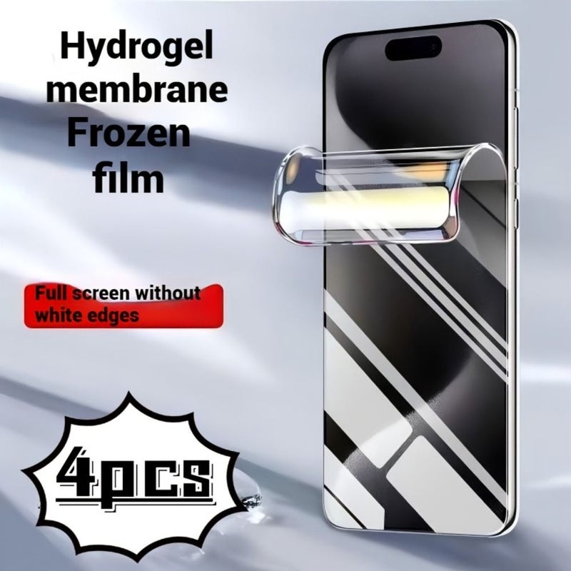 4 Pack High Definition Hydrogel Screen Protector Compatible With Huawei Nova 8 Series Also Fits Mate 70 70 Pro 70 Pro Plus 60 60 Pro Pura 70 P60 P50 P40 P30 And P20 Series - Image 2