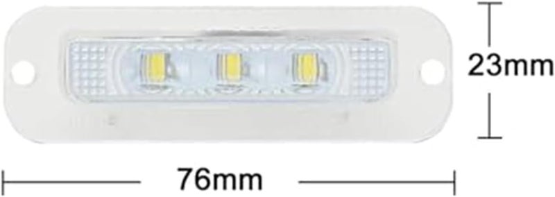 Wivplex 2Pcs White License Plate Light for Benz G-Class - Image 2