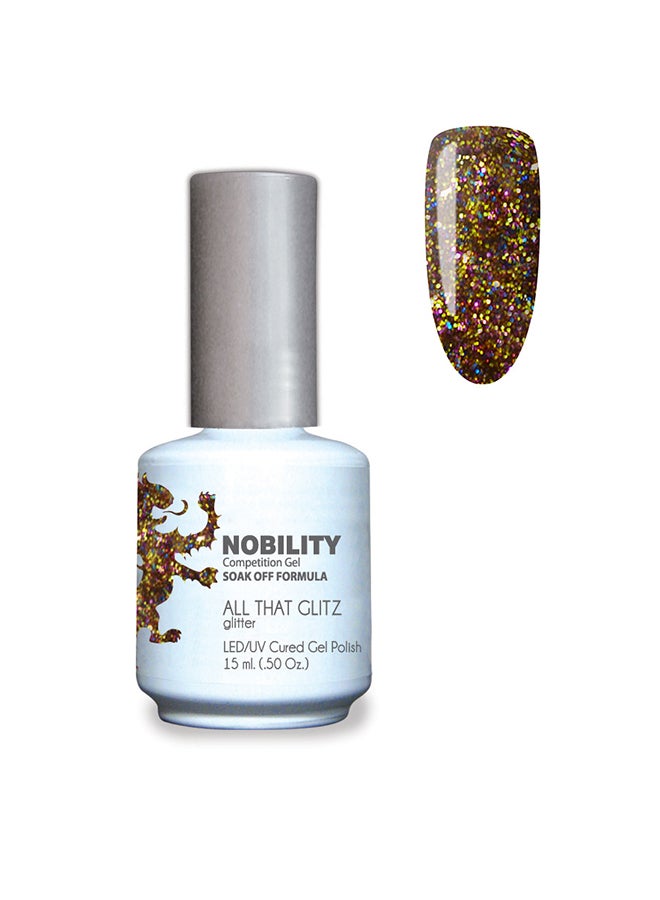 Lechat Gel Nail Polish 15 ml, Long Lasting, Chip Resistant, Requires Drying Under UV Led Lamp All That Glitz Nbgp72