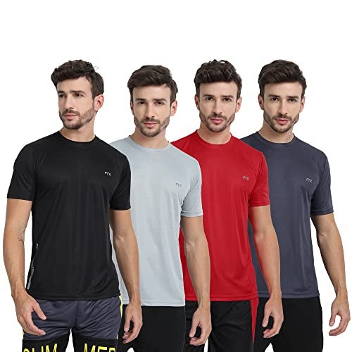 FTX Mens Polyester Regular Fit T-Shirt Multicolor XL - Image 1