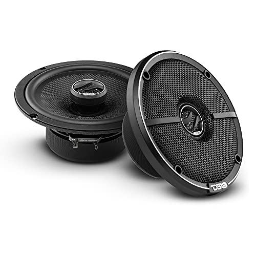 DS18 ZXI-654 6.5" Car Audio Coaxial Car Speakers with Built in Neodymium Tweeter and Kevlar Cone 2 Way 240 Watts Max 4 Ohm - Car Stereo Sound System with Removable Grill (2 Speakers) - Image 1