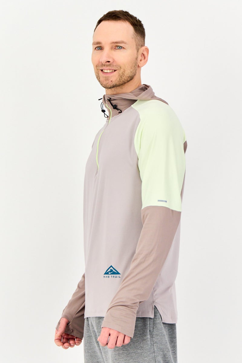 Nike Men Sportswear Fit Long Sleeve Running Hoodie, Multicolor - Image 3