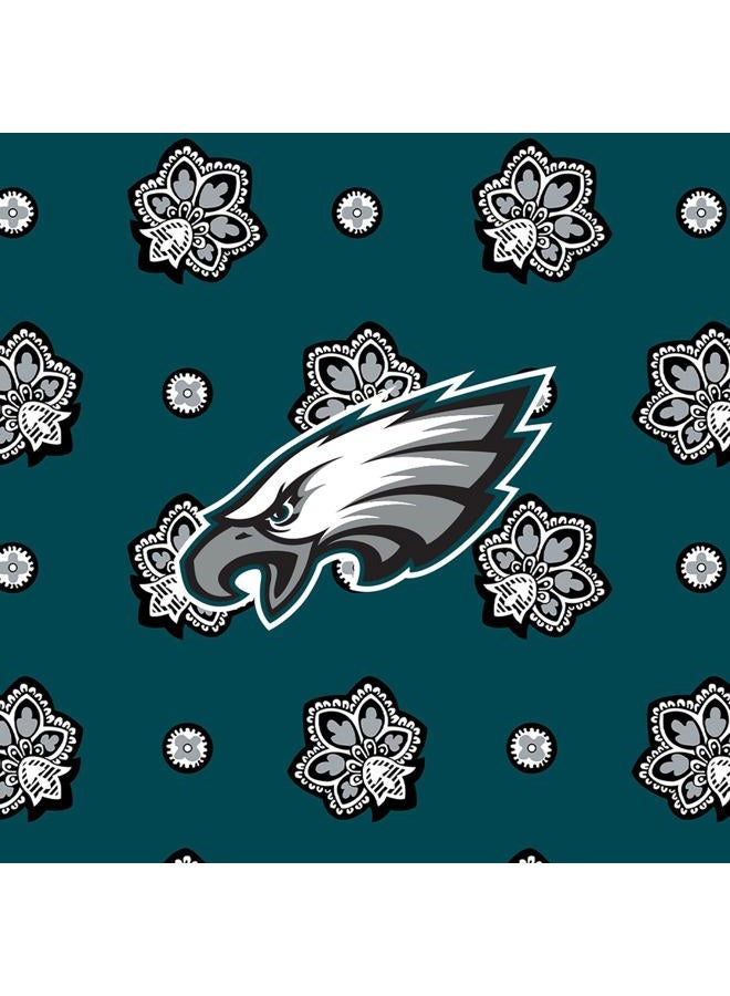 Vera Bradley Cotton NFL Small Stadium Crossbody Bag, Philadelphia Eagles on Green/Black Bandana - Image 5