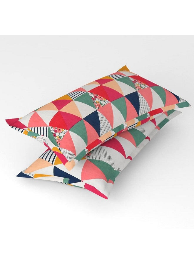 Homefab India 140 TC Microfiber Double BedSheet with 2 Pillow Cover - Pink - Image 4