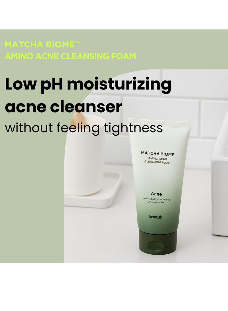 Heimish Matcha Biome Amino Acne Cleansing Foam 150g - Image 2