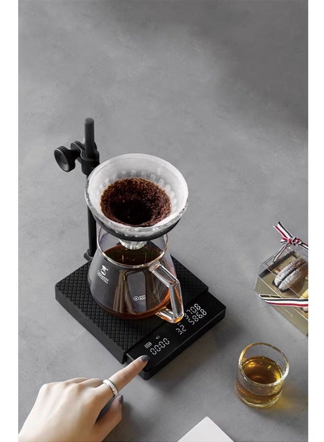 أوكاسا مقياس إسبرسو صغير لقياس تدفق الطهي للخبز ، مقياس طعام رقمي ضعيف على مقياس التنقيط اليدوي أداة وزن الوضع التلقائي وظيفة الموقت LED - Image 2